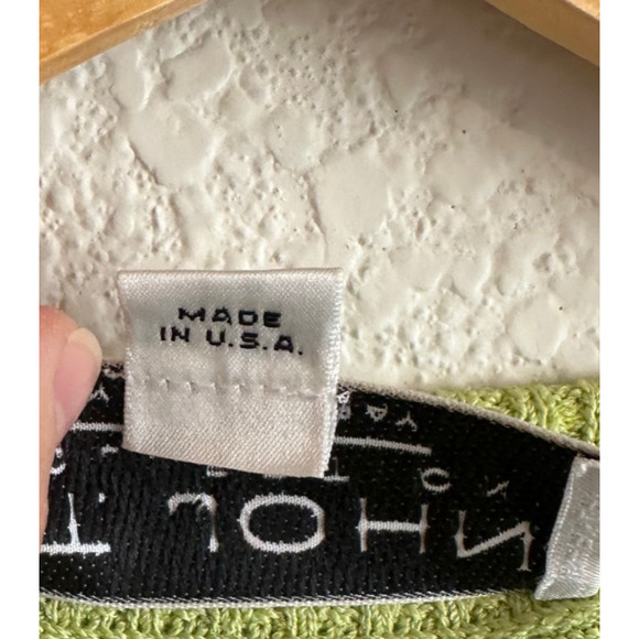 VTG St. John Womens Santana Knit Zip Cardigan Size 14 Resort Beach Ocean Print - Picture 5 of 8